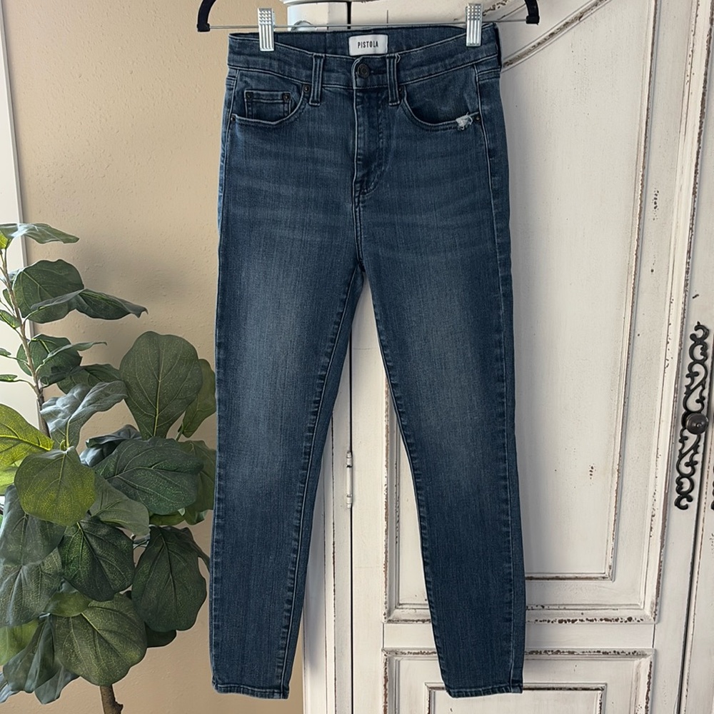 Pistola Womens Medium Wash Skinny Jeans size 25 P6637EGT-LKC